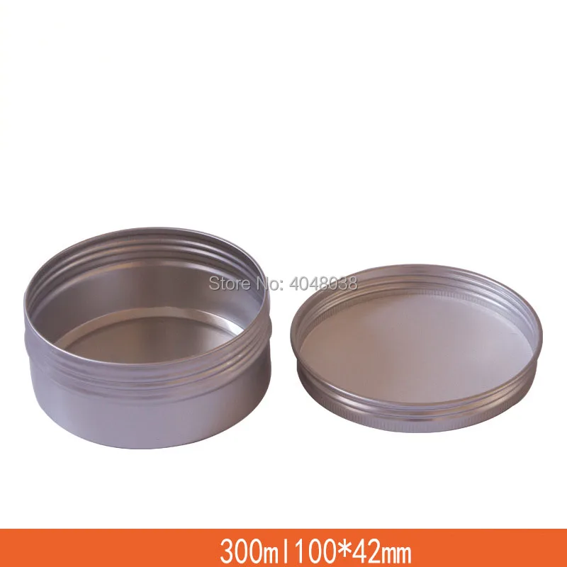 

Aluminum Container 300ML Cosmetic Cream Jar Round Dia 100mm Snacks Packing Box Customizable Pomade Aroma Candle Refillable Pot