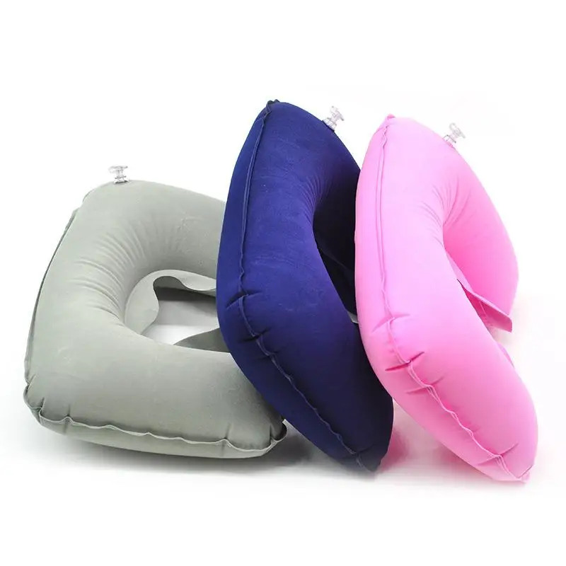 U Shaped Travel Pillow Neck Pillow Inflatable Portable Car Headrest Soft Air Cushion for Home Office Travel Airplane 23