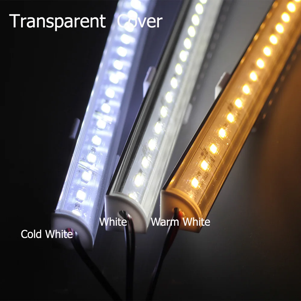 5PCS/lot Wall Corner LED Bar Light DC 12V 50cm SMD 5730 Rigid LED Strip Light Wall Corner Light DC12V LED Cabinet Light