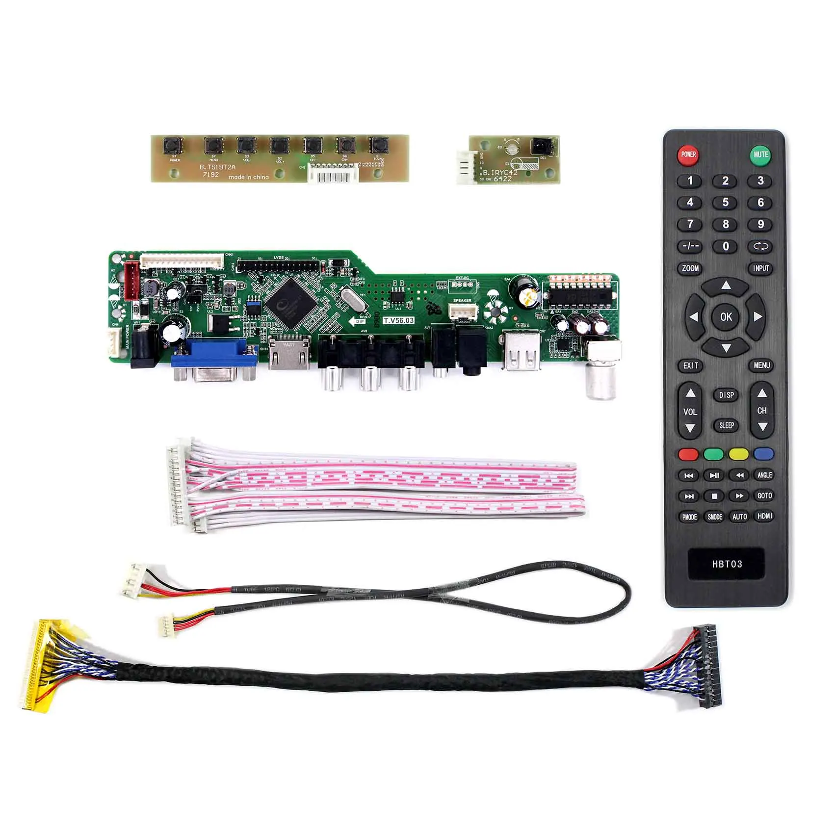 HD MI VGA USB LCD Controller Board For 15.6" LCD Screen G156XW01 V2 G156BGE