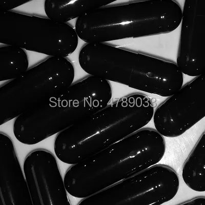 0# 1,000pcs Black Colored Capsules,Gelatin Capsules Size 0,Hard Gelatin Empty Capsule(Separated Empty Capsule)