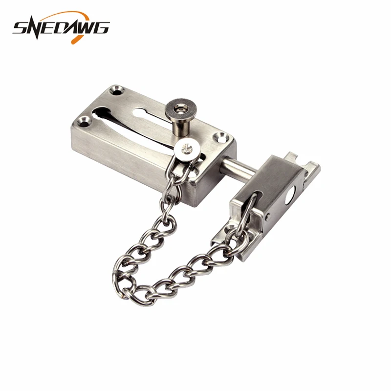 

Security Door Chain Stainless Steel Hotel Home Safety Sliding Door Chain Anti-Thief Security Gate Door Chain Bolt Lock