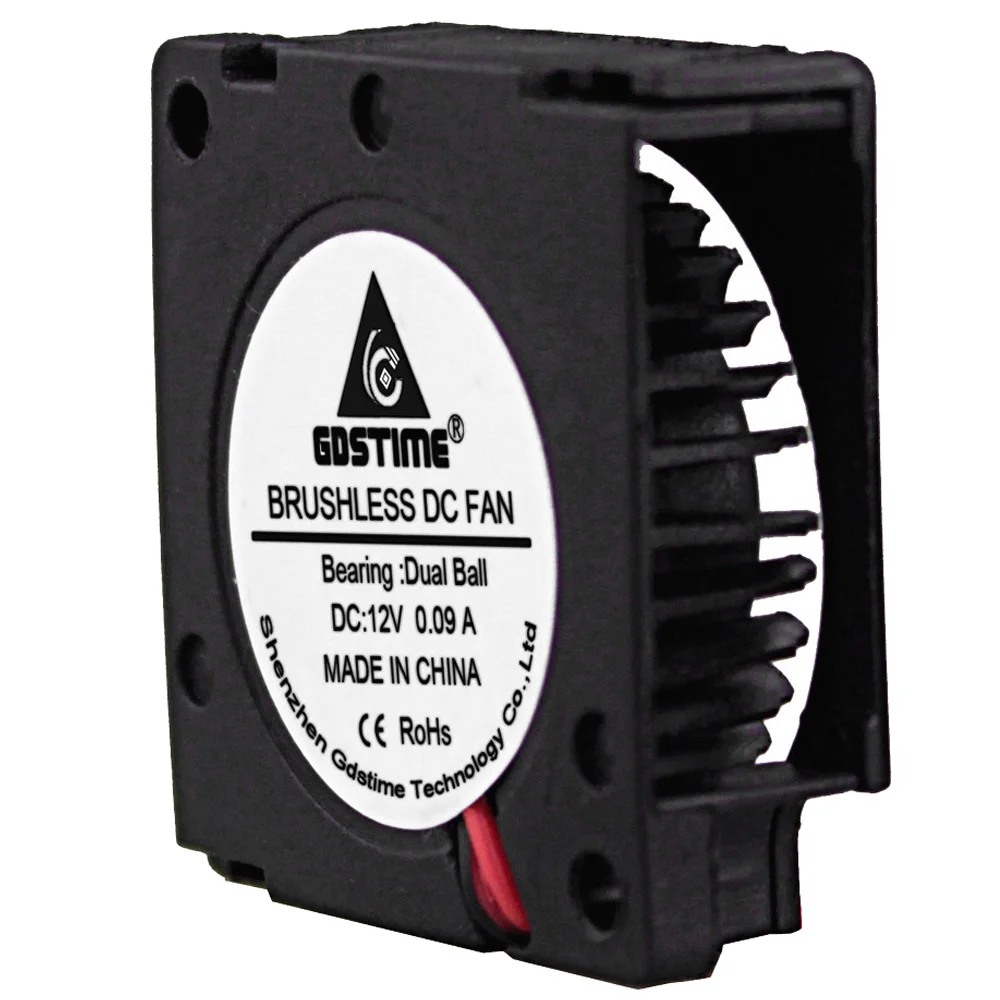 5 Pcs Gdstime 30 MM 12 V Mini Không Chổi Than DC Blower Quạt Làm Mát 2Pin 3010 Bóng Mang