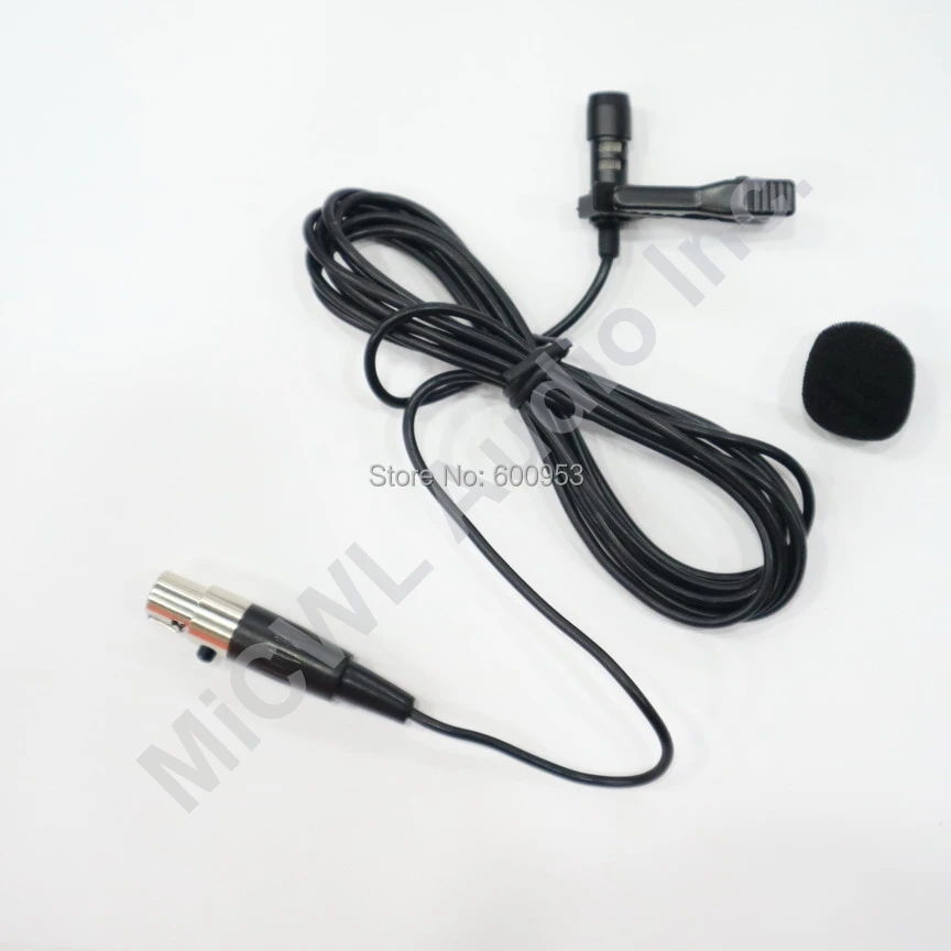 Microphone Lavalier à condensateur cardioïde sans fil, Shure corde X SLX icalX GLX, mini pince à revers, émetteur de batterie, 1.8m, 4 broches