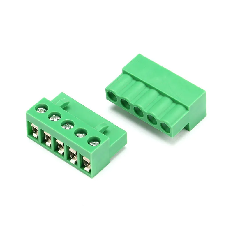 5Pcs/Lot HT5.08 2P/3P/4P/5P/8P Pluggable Through Hole Terminal 300V 10A KF2EDGK 5.08mm pitch PCB connector screw terminal block