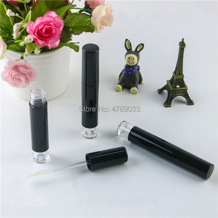 10/30/50pcs Round Empty Lip Gloss Tube Lips Balm Bottle Brush Container Beauty Tool Mini Refillable Bottles Lipgloss Tube