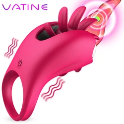 VATINE Rotation Oral G-spot Massage Tongue Licking Vagina Clitoris Stimulate Penis Vibrator