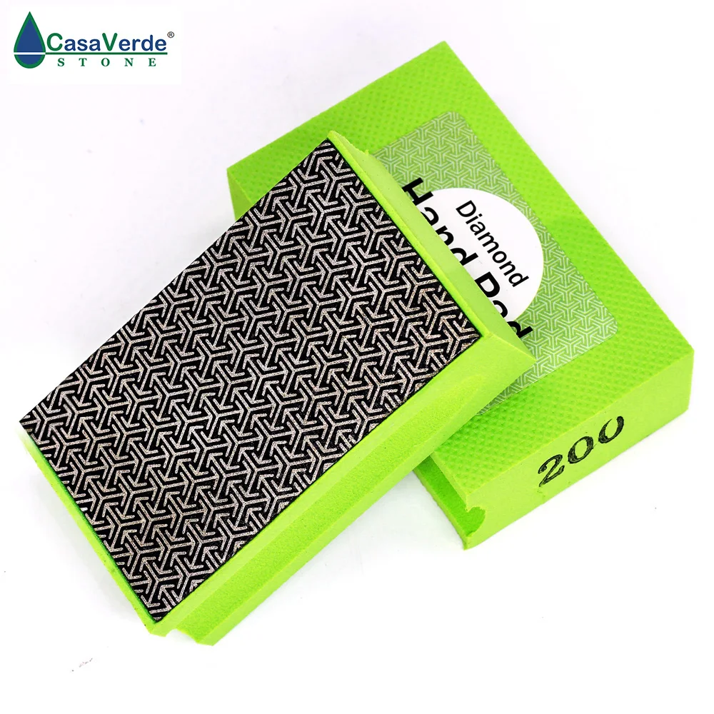 Grit 200 # diamante Elettrolitico lucidatura a mano pad per la lucidatura di vetro, pietra, piastrelle, alluminio e ferro acciaio