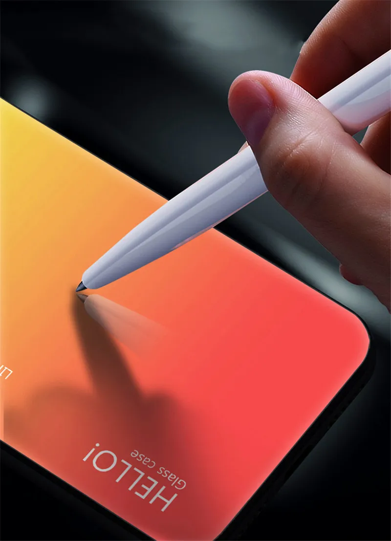 For Huawei Mate 9 Case Gradient Aurora Tempered Glass Colored Back Cover Case for Huawei Mate 9 MHA-L09 MHA-L29 MHA L09 L29
