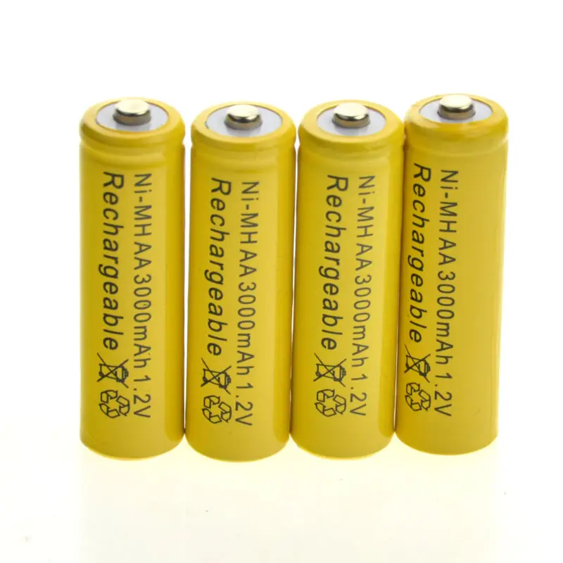 1-10pcs 1.2v AA Rechargeable Battery NiMH 3000mAh 1.2V 2A Ni-MH Batteria for Garden Solar LED Flashlight Toy Cordless Phone AA