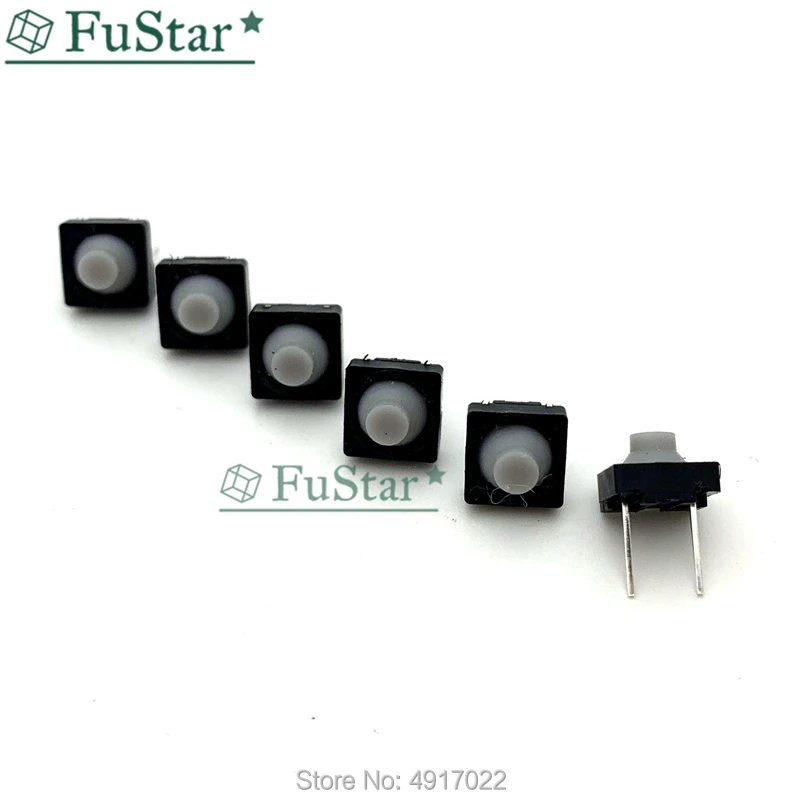 10ps Touch switch 8*8*5 Pin 5H Silica Gel Silent Button 8*8*5MM DIP2 Push Button Conductive Silicone Button switch 2pin 8x8x5 mm