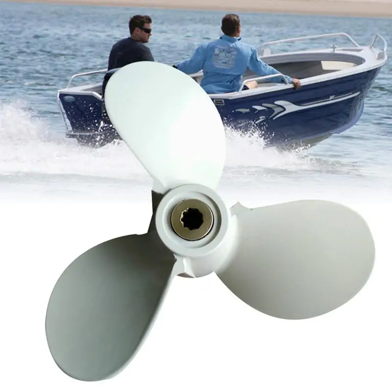 Small Marine Ship Propeller Three-leaf Aluminum Alloy Propeller For Yamaha Outboard 4-6 HP Motor