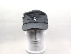 Cappello cosplay tedesco WH Elite EM M43 Panzer in lana da campo grigio