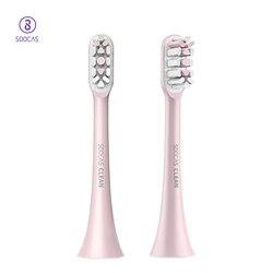 Original Soocas X1 X3 X3U X5 2PCS Soocare Replacement Electric Toothbrush Head For SOOCARE X3 Brush Head Replacement Pink