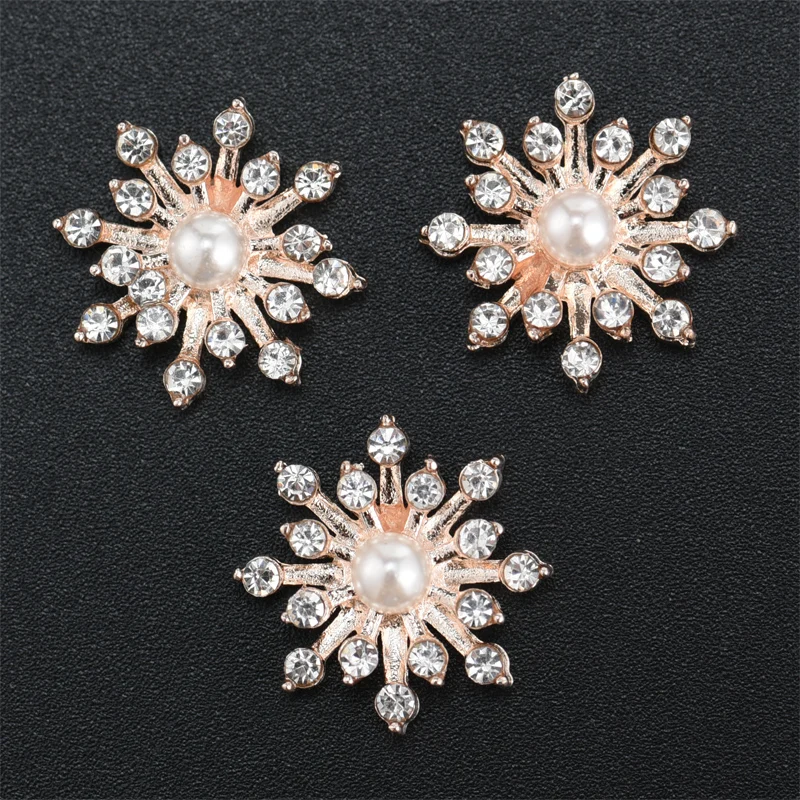 10Pcs Star Rhinestone Buttons For Girl Hair Accessories Dress Crafts Jewelry Accessories Scrapbooking Decorative Buttons 16mm