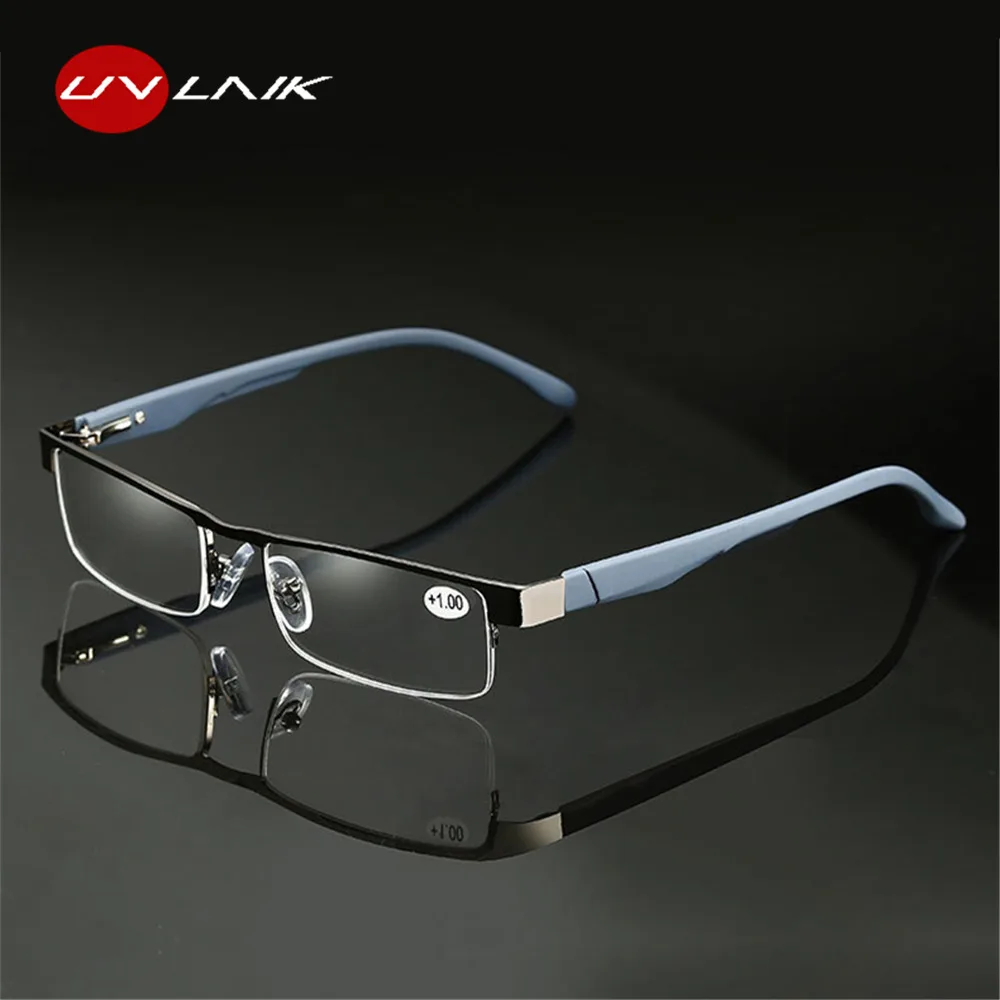 Men’s Alloy Reading Glasses with Prescription