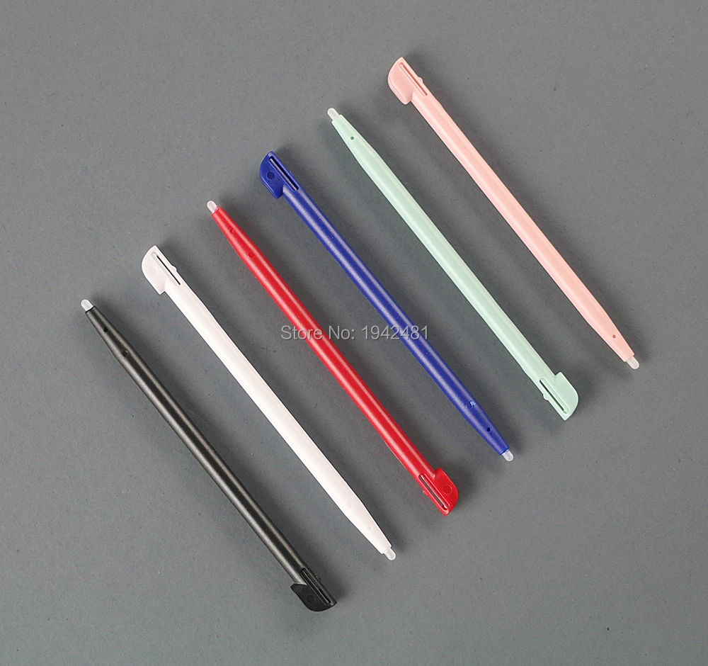 

600pcs Multi color plastic color stylus touch pen For 2DS slot in plastic stylus touch pen set
