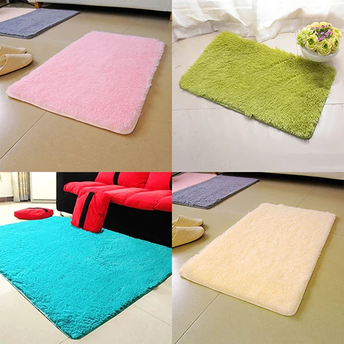 2017 New Candy Color Soft Anti-Skid Carpet Flokati Shaggy Rug Living Bedroom Floor Mat 169WG07  29