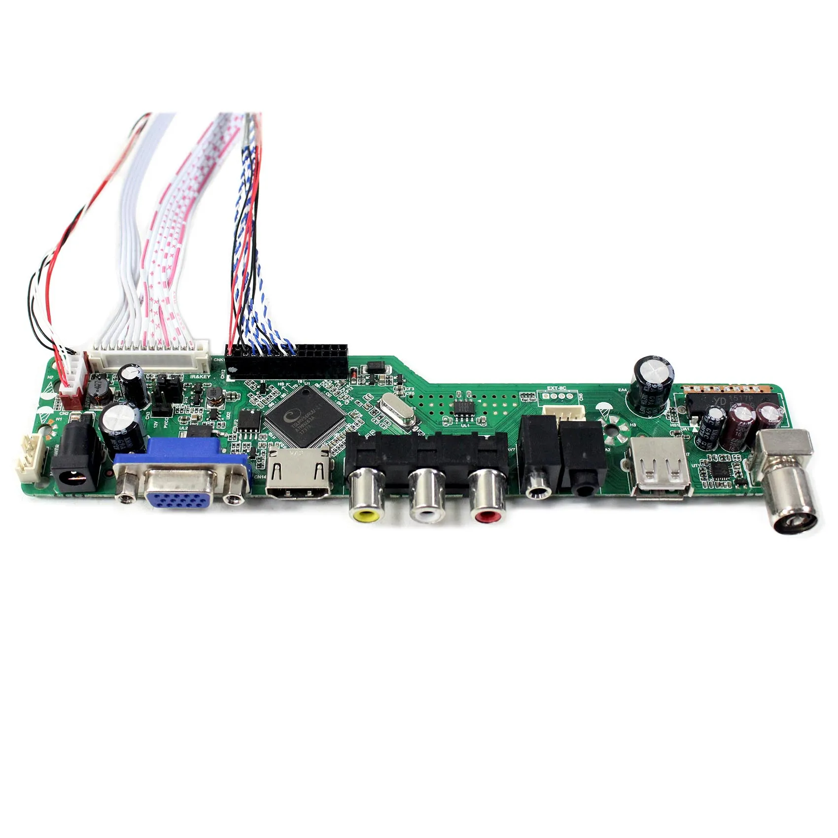 HD Serta VGA AV USB RF LCD Papan Bekerja untuk 10.1 "M101NWWB R6 1280X800 dengan Layar LCD 10.1 Inch sentuh Resistif Panel