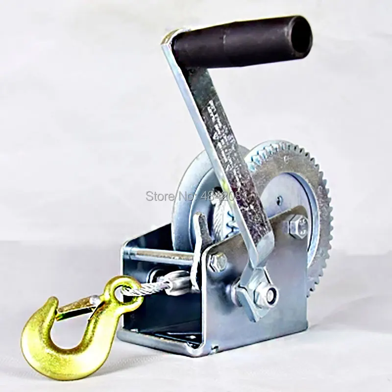 1400lbs-1600lbx8/15M Boat truck auto hand self-locking manual winch hand tool