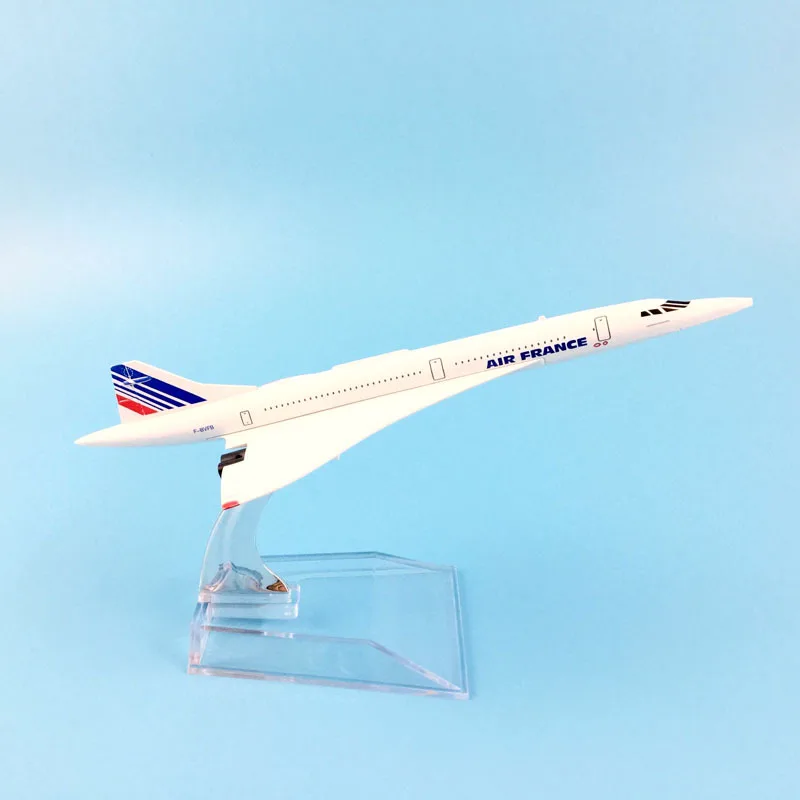 Airplane Model 16cm Air France Concorde Aircraft Model Diecast Metal Plane Airplanes 1:400 Plane Toy Gift Drop shipping