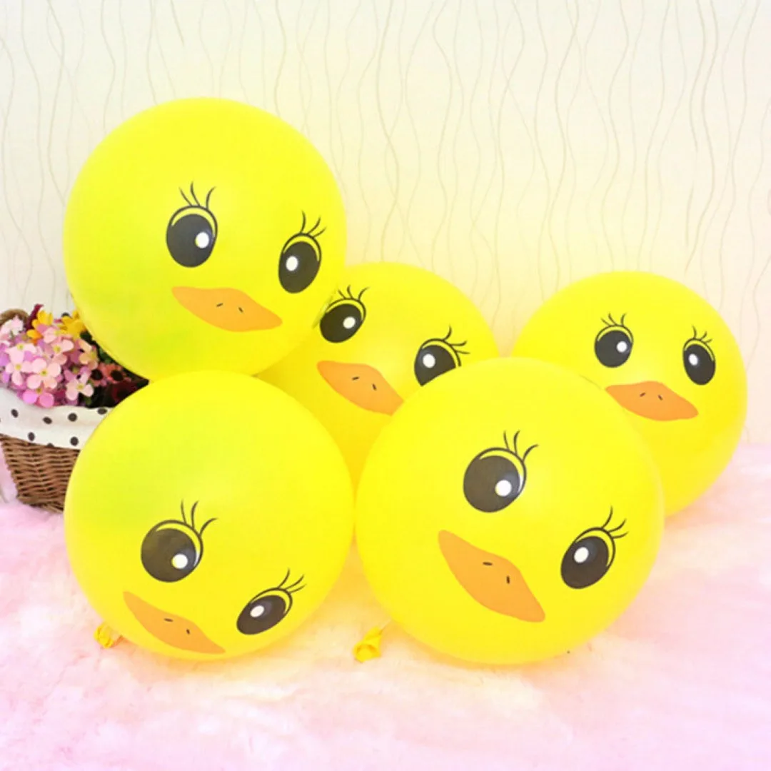 10pcs Children Yellow Duck Party Balloons Birthday&Party  Balloons Supplies