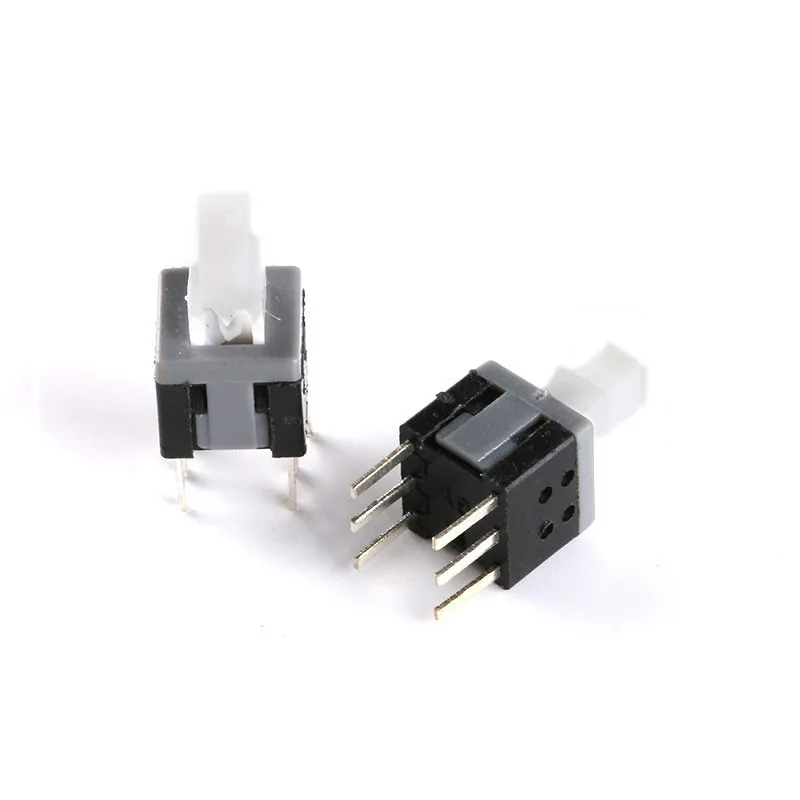 10Pcs/20pcs 6 pin Button switch 6-pin-switch 5.8*5.8MM Double-row Self Locking Switches 5.8X5.8mm Key switch