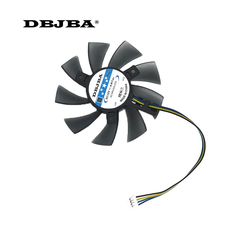 85MM T129215SU 4Pin Cooling Fan Replace For ASUS GTX 460 560 GTX 960 Mini HD 6790 6870 Graphics Card Cooler Fans