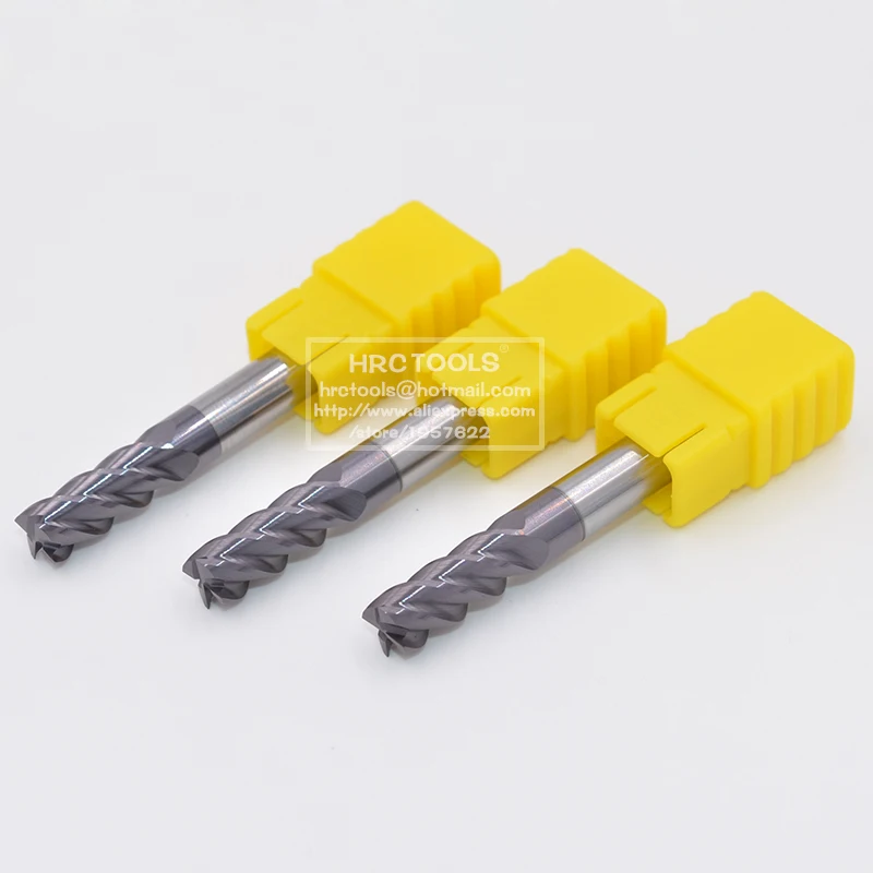 N16-d12x45Hx12Dx100L 텅스텐 카바이드 합금 플랫 엔드밀 도구, 4F 스테인레스 스틸 CNC 절삭 밀 금속