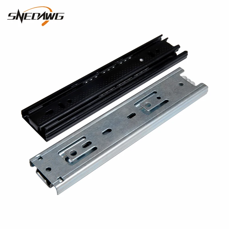 1pair 6/8/10/12/14/16/18/20inch Drawer Slide 45mm Width Ball Bearing Sliding Cold-Rolled Steel Fold Telescopic Drawer Runner