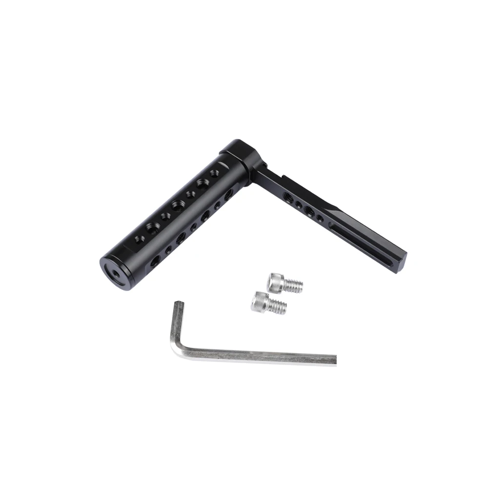 CAMVATE L-نوع مقبض الكاميرا قبضة مع الناتو السكك الحديدية السلامة و المدمج في الحذاء البارد جبل لمراقبة ، مصباح ليد ، ميكروفون ، مصباح يدوي