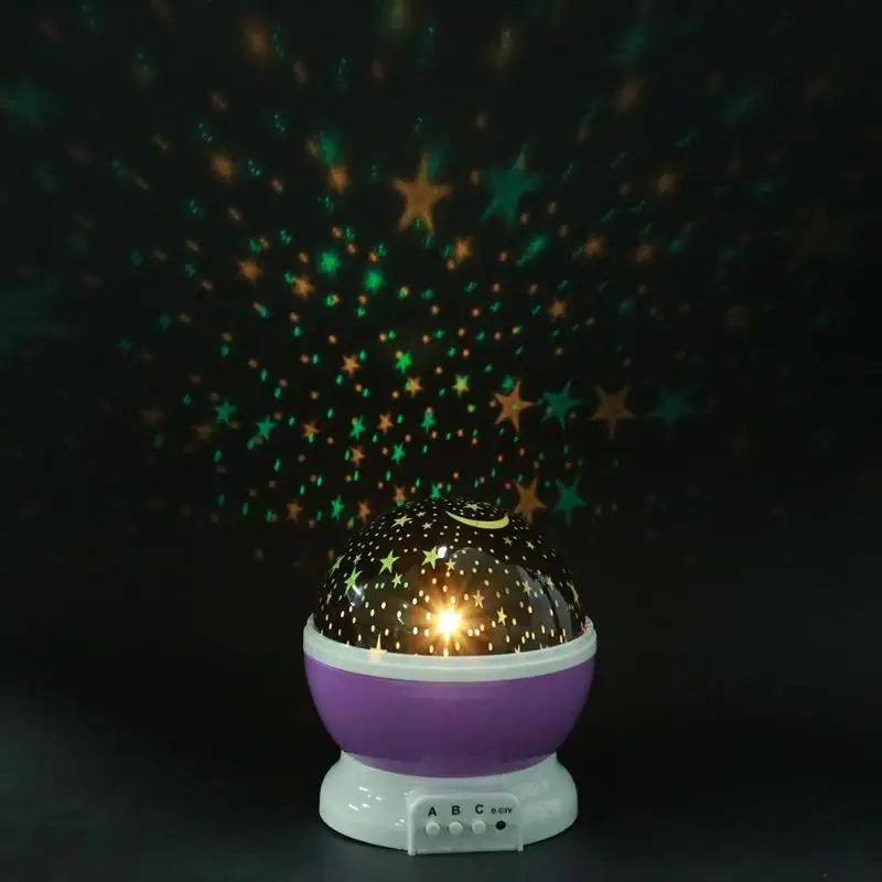 Stars Starry Sky LED Night Galaxy  Projector Moon Lamp Battery USB Bedroom Party Projection Lamp for Children\'s Night Light Gift