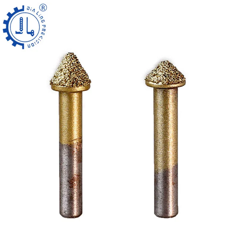 JIALING 1 Pc CNC Diamond For Granite Marble Concrete Cutting Router Bits Carving Tools