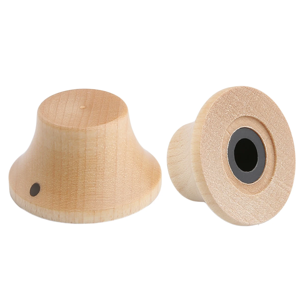 Dopro LP ST Style Bell Knobs Wooden Control Knobs Guitar Bass Top Hat Knobs with Indicator Various Wooden Knobs