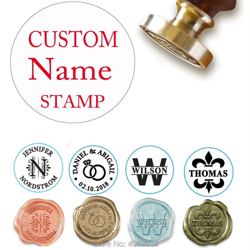 Personalized name wax seal stamp/name wax seal stamp/Custom monogram wedding seals/wedding invitation seal/custom wedding stamp