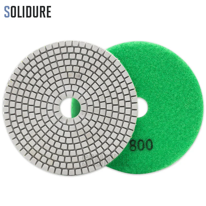 1 sztuk/partia zamówienie przez grit 125mm wet polish pad z 3.0mm grubość robocza do polerowania marmuru mokry beton granit tarcza szlifierska