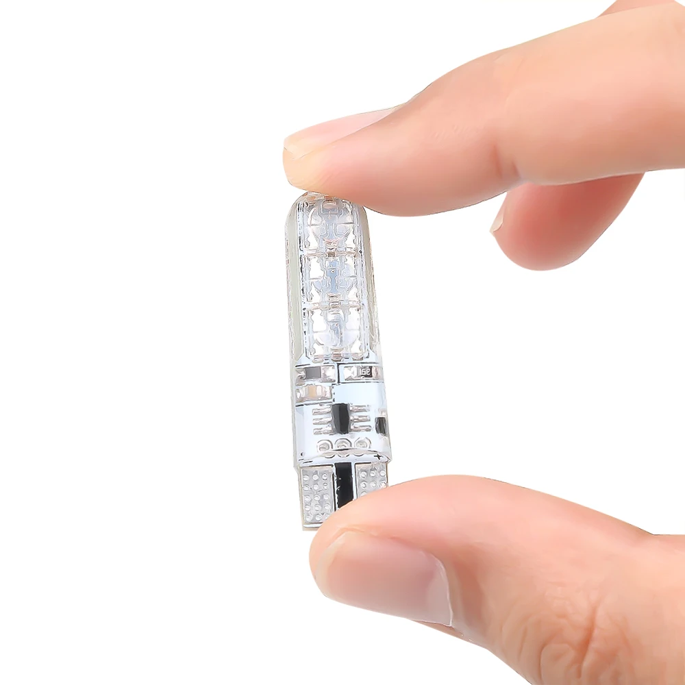 2 قطعة LED T10 سيارة ستروب ضوء متعدد الألوان قبة القراءة ضوء إسفين مصباح RGB LED لمبة مع تحكم عن بعد لوحة ترخيص ضوء