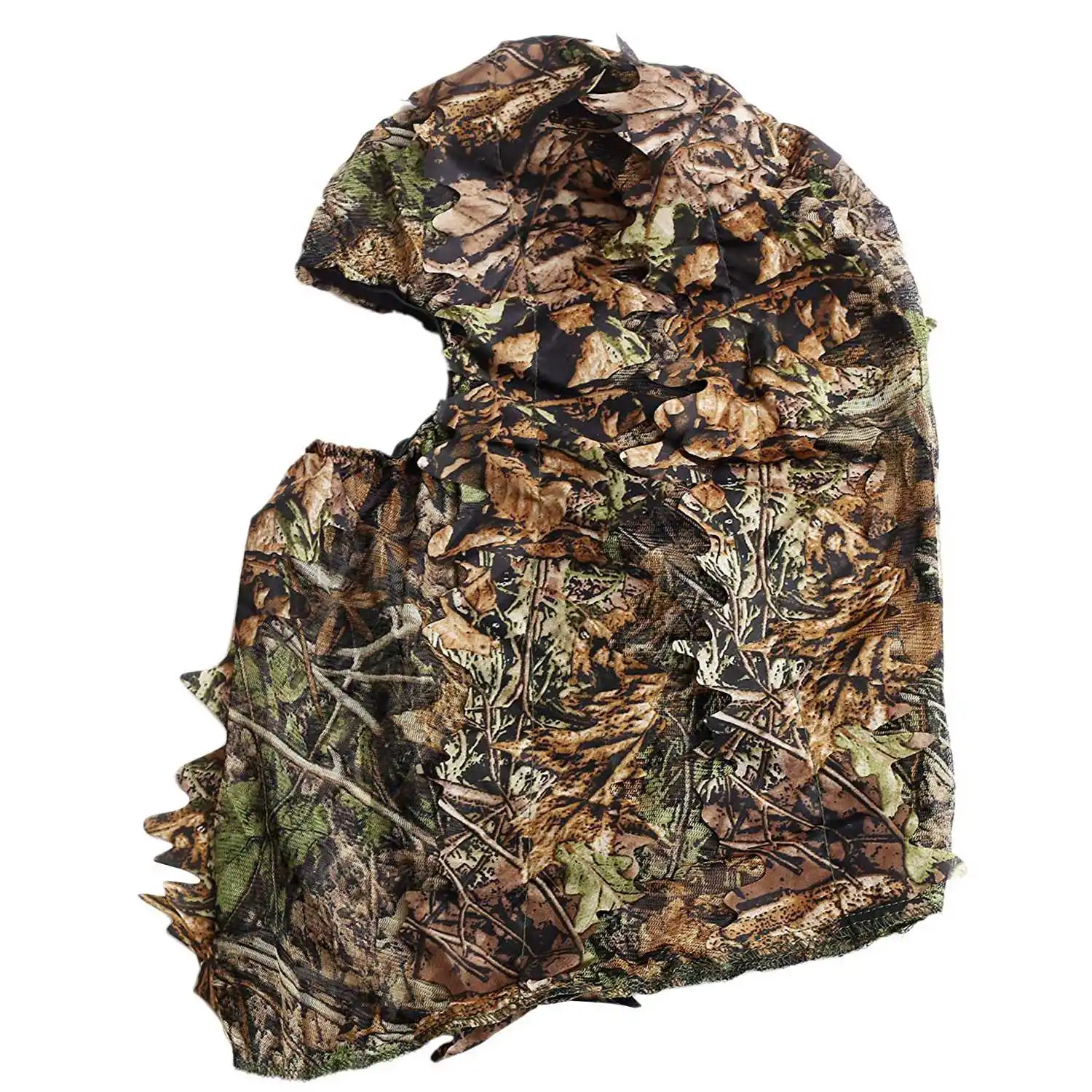 

Camouflage Hunting Leafy 3D Face Mask Hood Outdoor Hunting Fishing Headgear Camo Hat