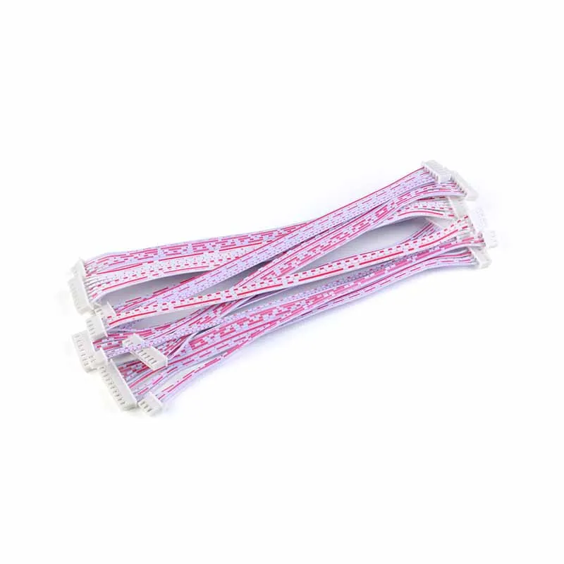 25Pcs 26AWG JST 2.54mm Pitch Connector Cable XH2.54 Plug Line length 20/10CM Red and white 2P/3P/4P/5P/6P/7P/8P/9P/10P/11P/12P