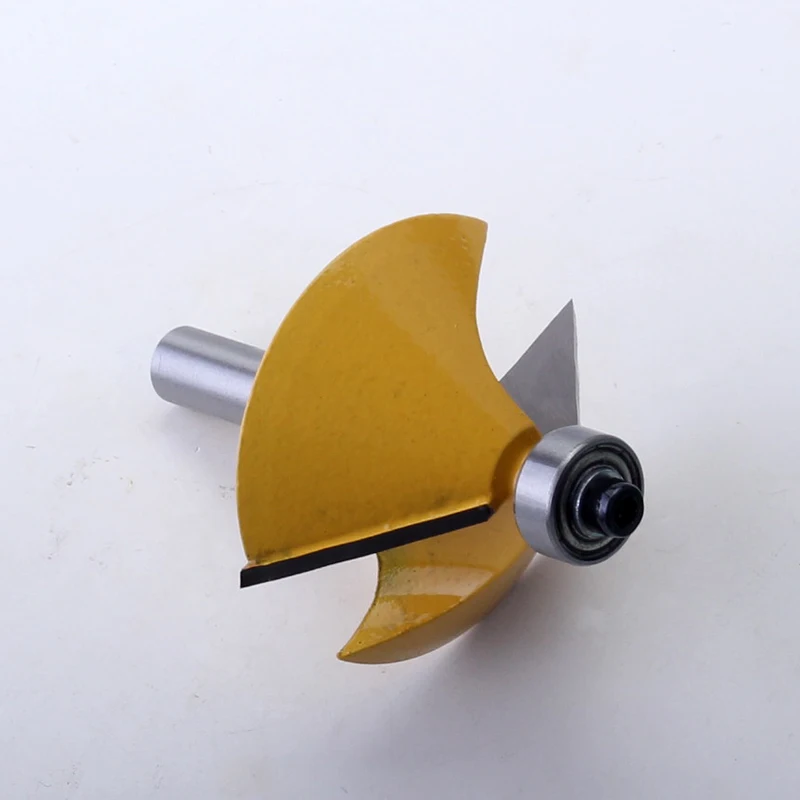 1 Buah 8Mm Batang Kualitas Tinggi Besar 45 Derajat Talang & Bevel Edging Router Bit Kayu Alat Pemotong Woodworking Router Bits-Chwjw