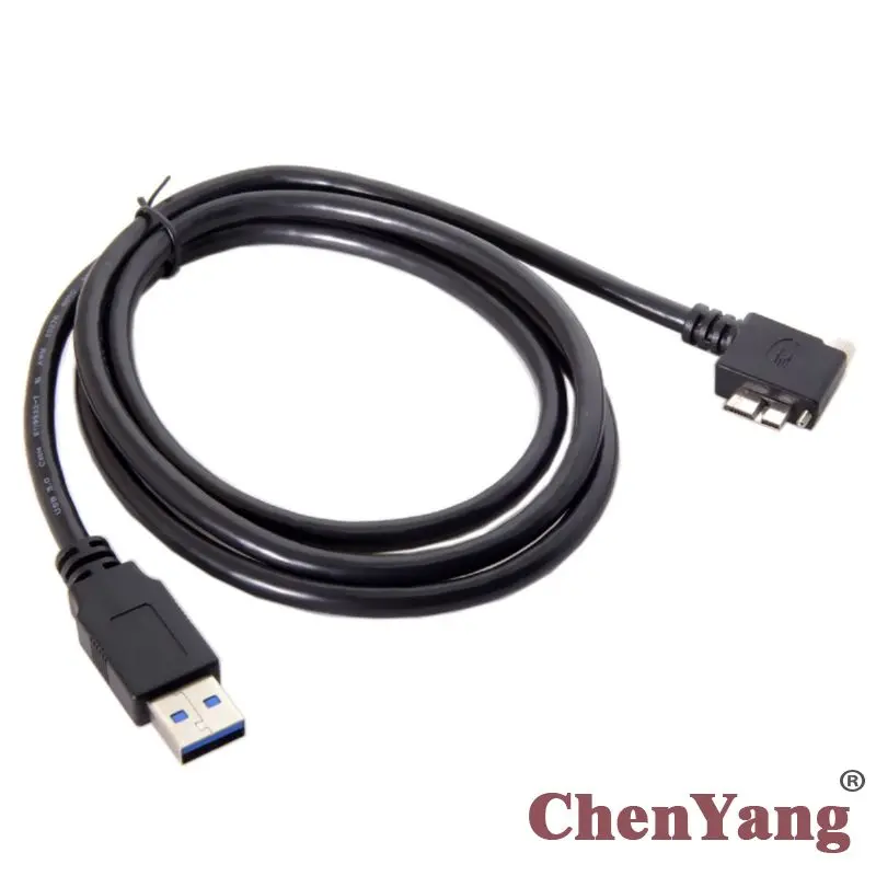 

Zihan USB 3.0 to 90 Degree Left Angled Micro USB Screw Mount Data Cable 1.2m for Industrial Camera