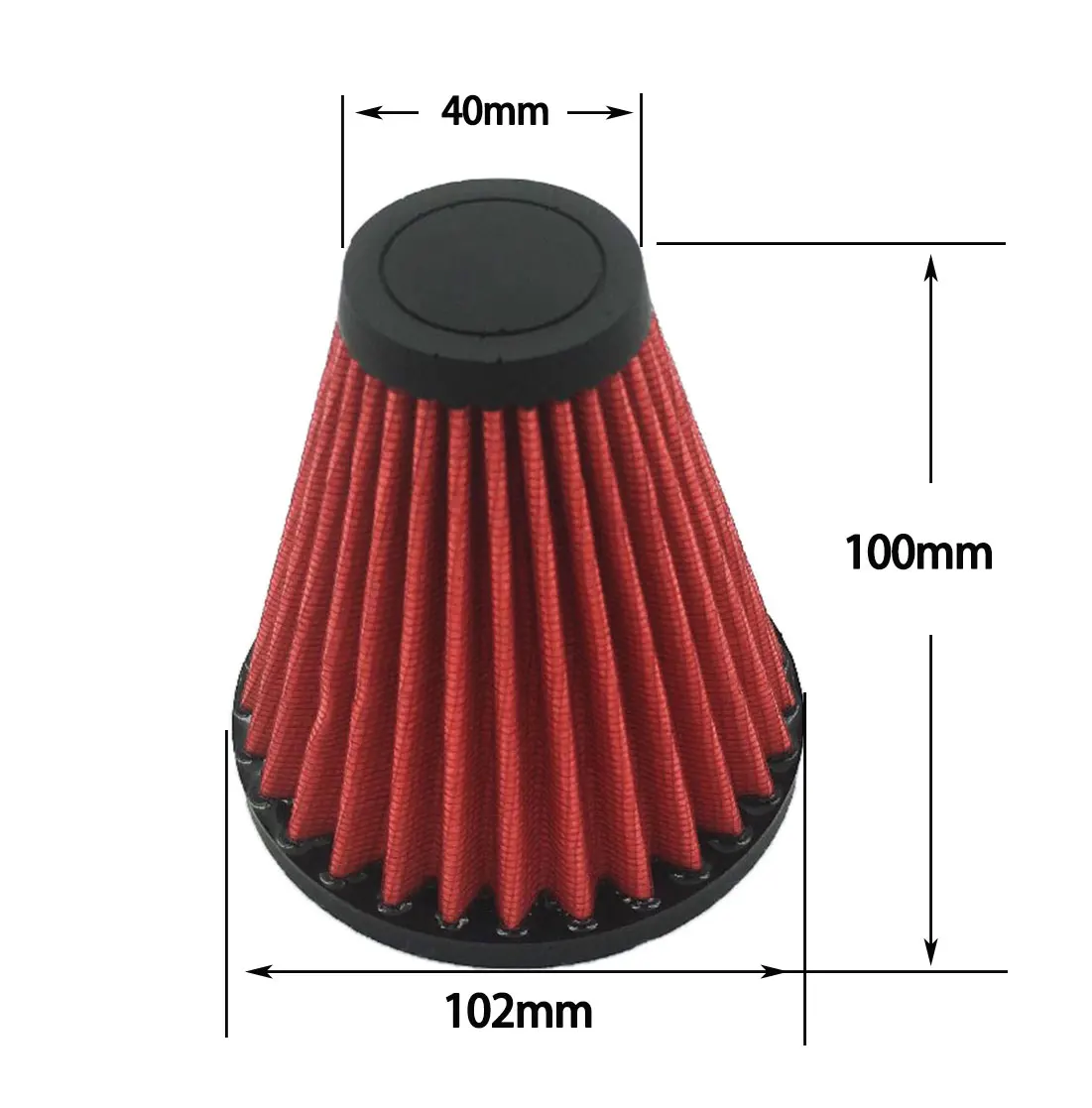 Red Universal Air filter element Cone Spike fit For Kawasaki Vulcan VN 800 A 1500 1600 2000 Classic Motorcycle accessories