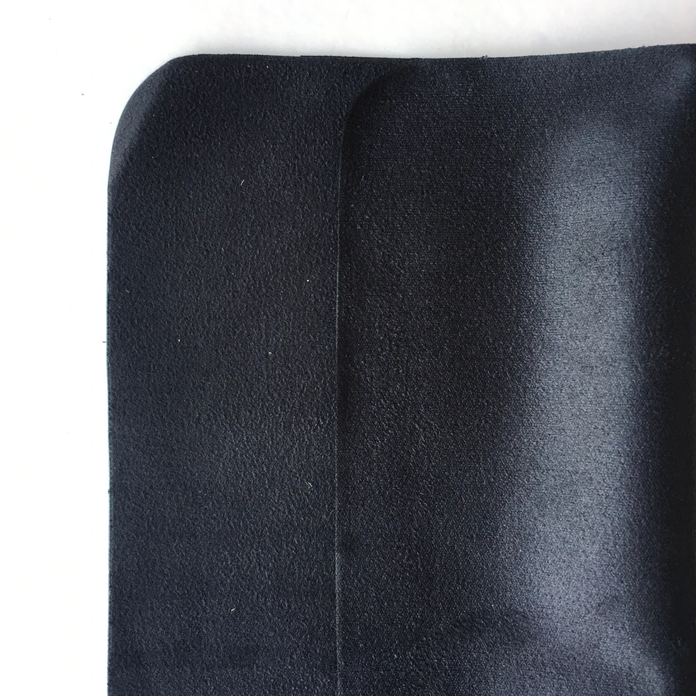 Kachawoo 175mm X 145mm 100pcs Eyewear Accessories Black Microfiber Cleaning Cloth Suede Cleaning For Glasses Customize