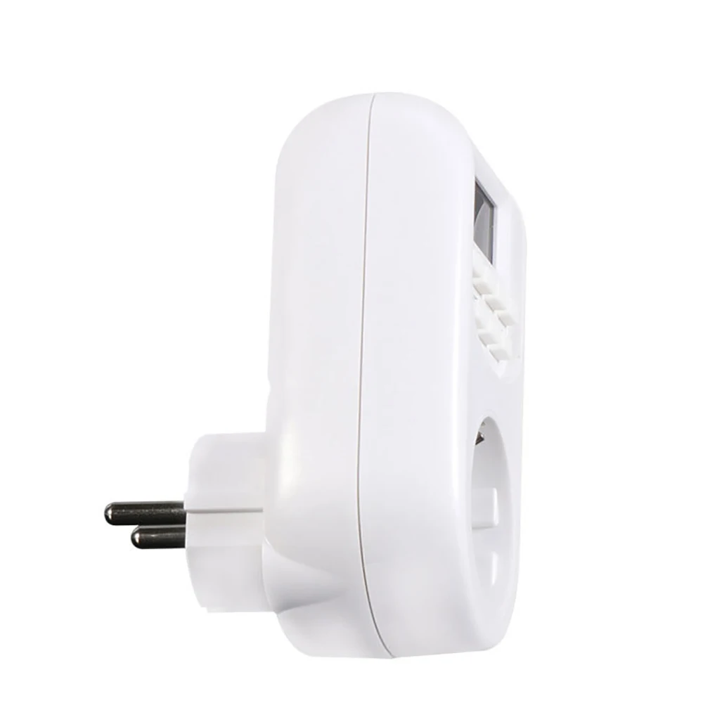 220v AC 50Hz Timer Switch Digital Plug-in Power Socket Energy Saving Programmable Setting of Clock/ On/ Off Time for Home