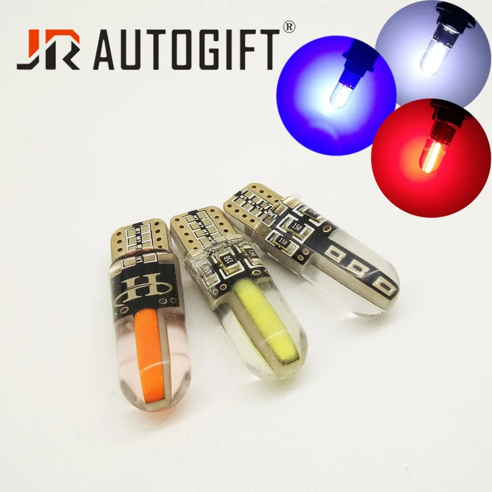 

100xHigh qualityT10 W5W LED car interior light COB marker lamp 12V 168 194 501 Side Wedge parking bulb auto for lada car styling