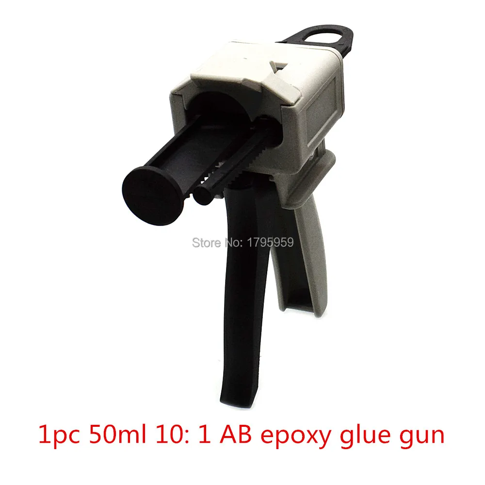 50ml 75ml AB Epoxy Glue Gun Applicator Glue Adhensive Gun Mixed 10:1 Two Component AB Glue Dispensing Gun Hand Caulking Glue Gun