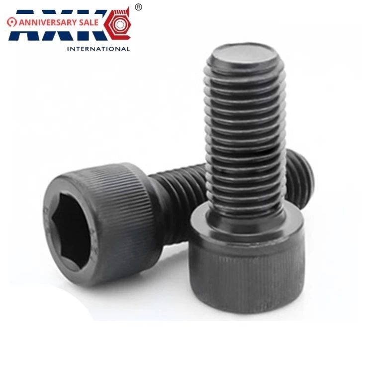 #10-32 OD 3/4 7/8 1 1-1/4 Inch Long 12.9 Grade UNF US Standard Full Fine Thread Carbon Steel Allen Head Hex Hexagon Socket Screw