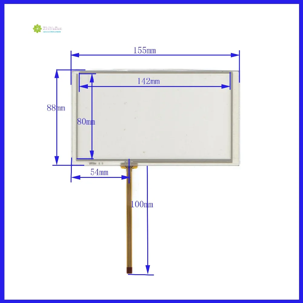 

ZhiYuSun ZCR-2534-R compatible resistance screen NEW 6.2inch 4 line For CarDVD touch screen panel for HSD062IDW1 display