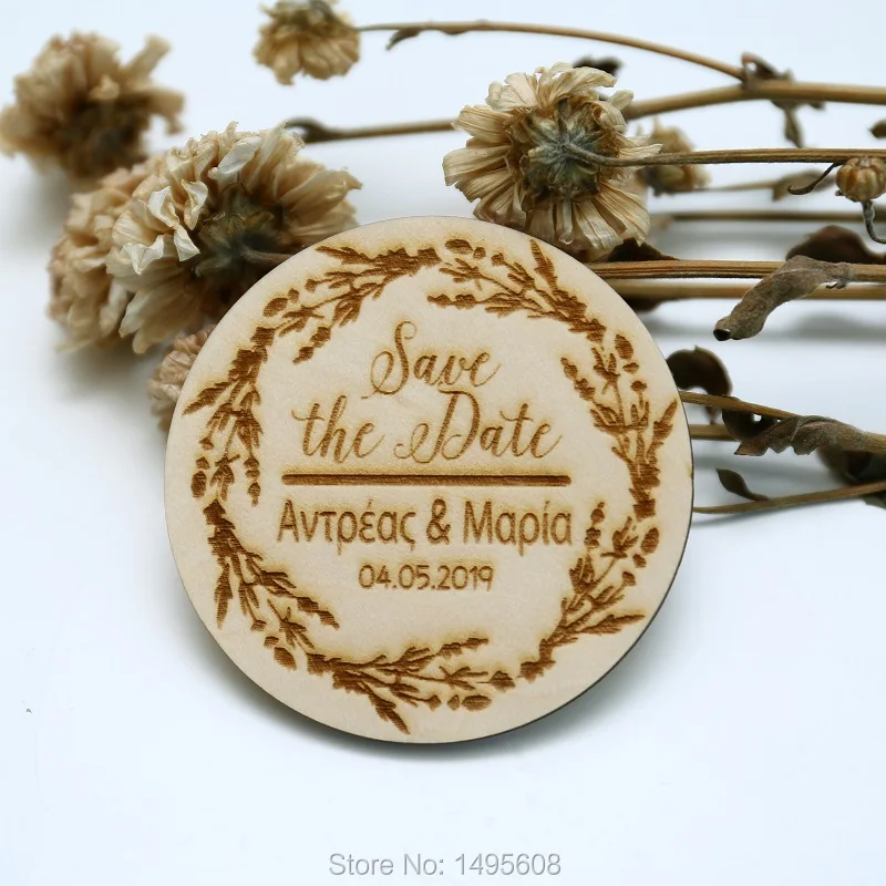 

Leaves Save the Date Magnet, Custom Engraved Wooden Save the Date,Rustic Wedding Favors,invitations ,Wedding gifts,Wedding favor