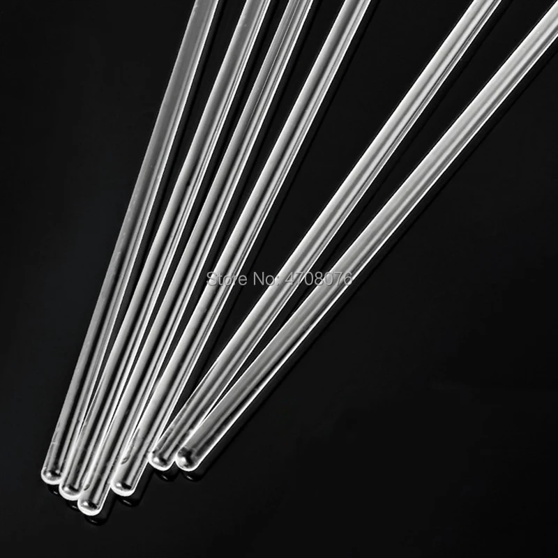 Borosilicate glass stirring rod transparent Lab stirring stick/muddler glass stirrer for scientific experiment dia 5mm 10pcs/lot